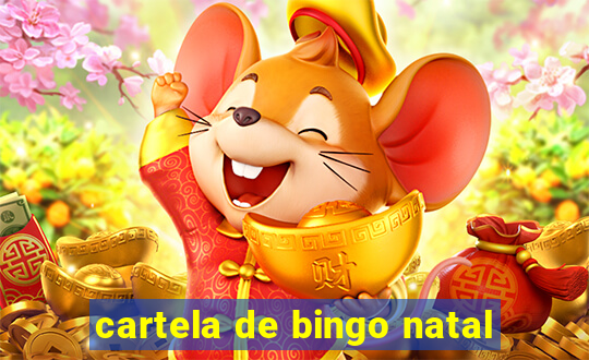 cartela de bingo natal